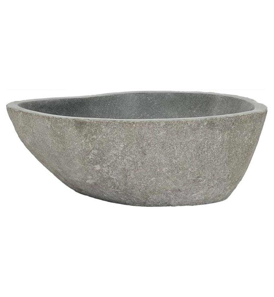 Waschbecken Flussstein Oval 37-46 cm