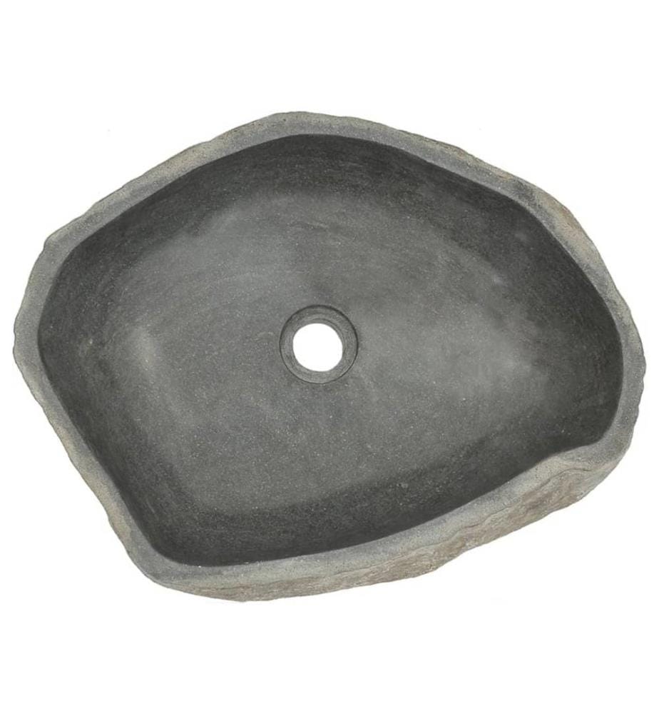 Waschbecken Flussstein Oval 45-53 cm