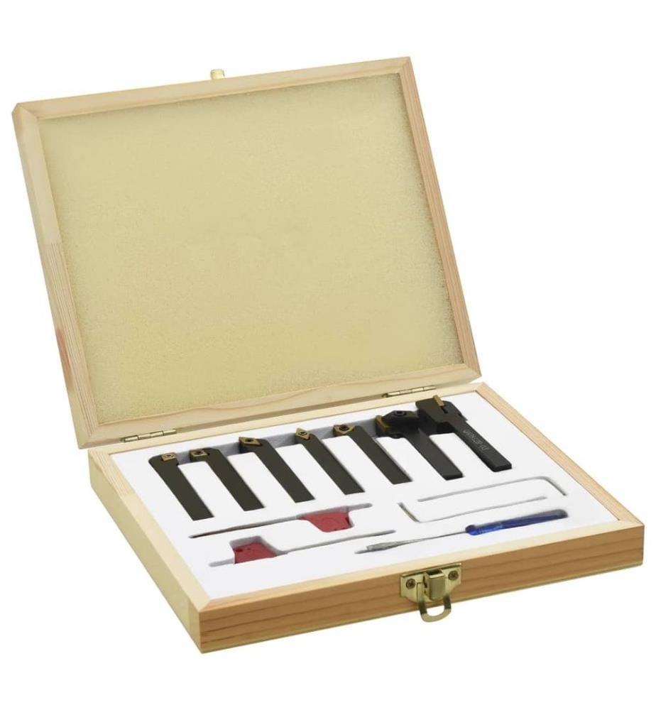 Jeu d'outils de tournage indexables 12 pcs 8x8 mm 70 mm