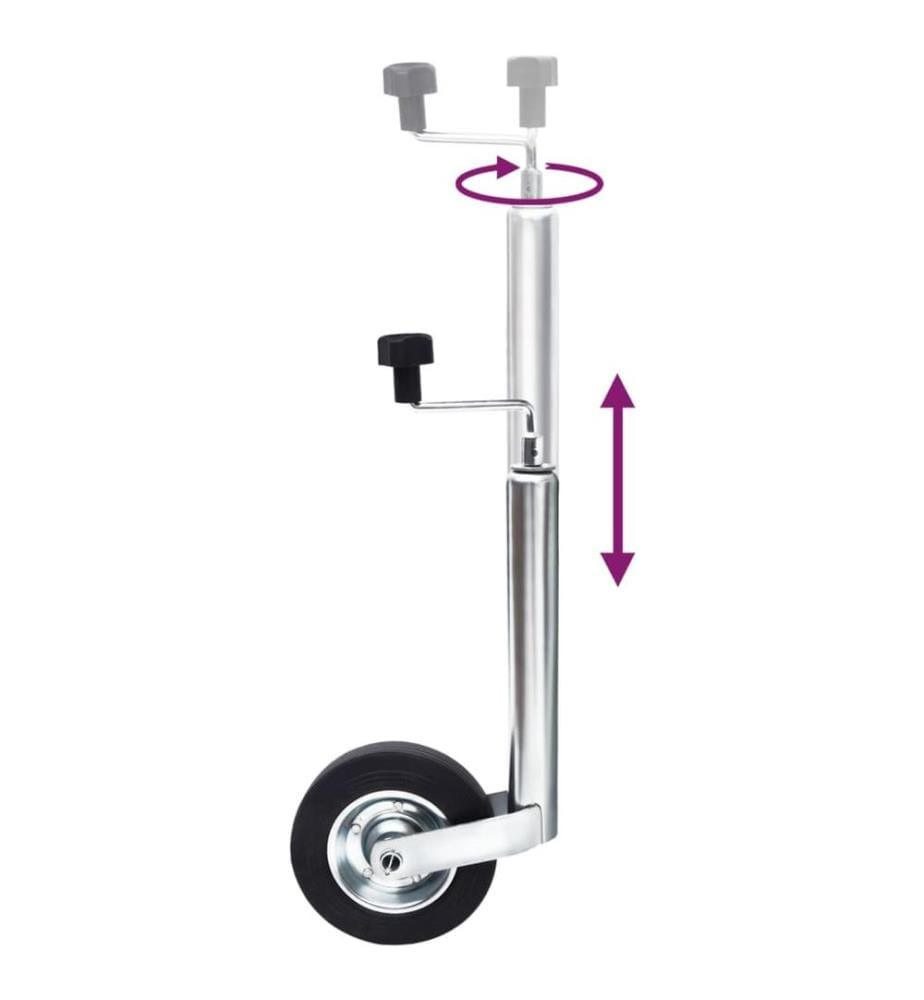 Roue de jauge pour remorque 48 mm Acier galvanisé