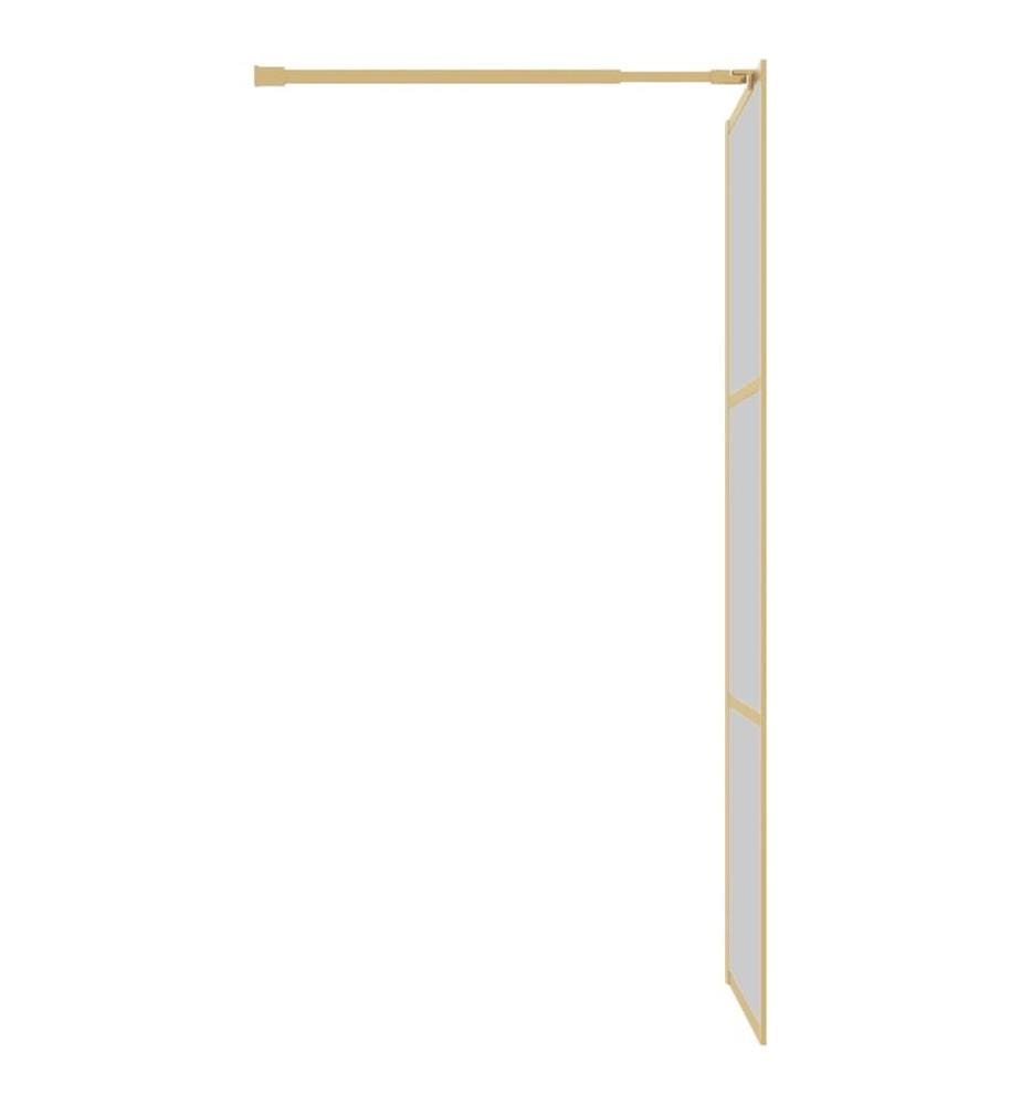 Duschwand für Begehbare Dusche mit ESG Klarglas Golden 80x195cm