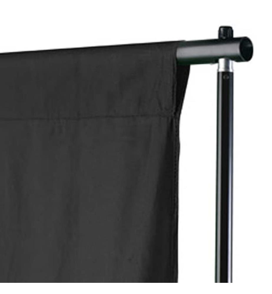 Fotohintergrund ohne Ständer Baumwolle Schwarz 500x300 cm