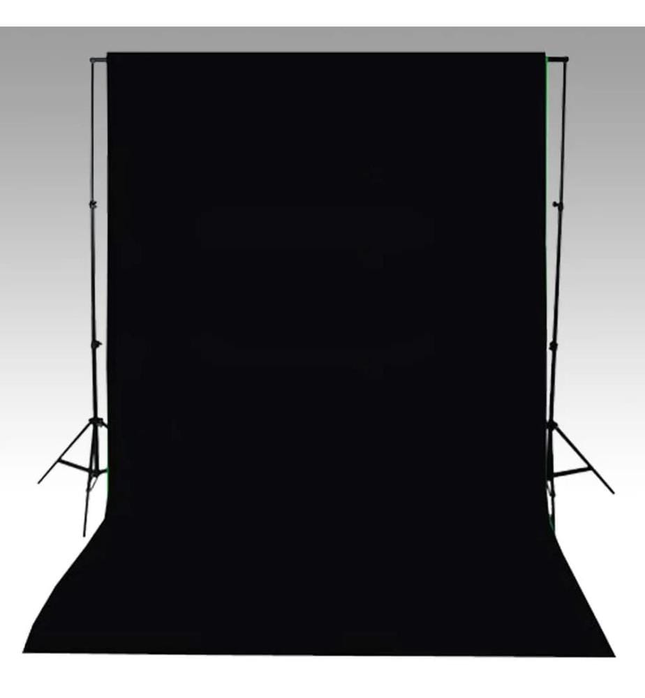 Toile de fond coton sans support noir 600x300 cm