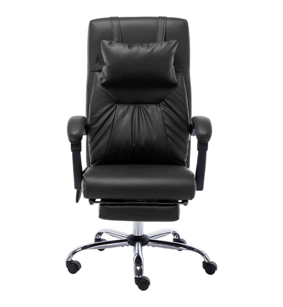 Chaise de bureau de massage Noir Similicuir