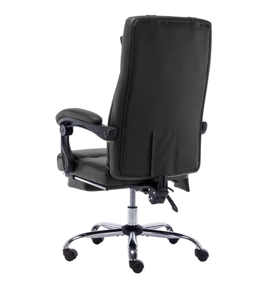 Chaise de bureau de massage Noir Similicuir