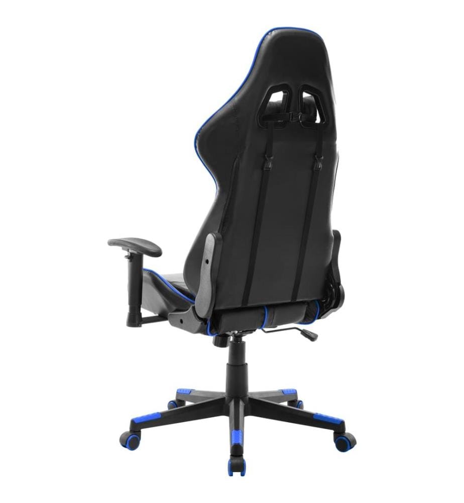 Gaming-Stuhl Schwarz und Blau Kunstleder