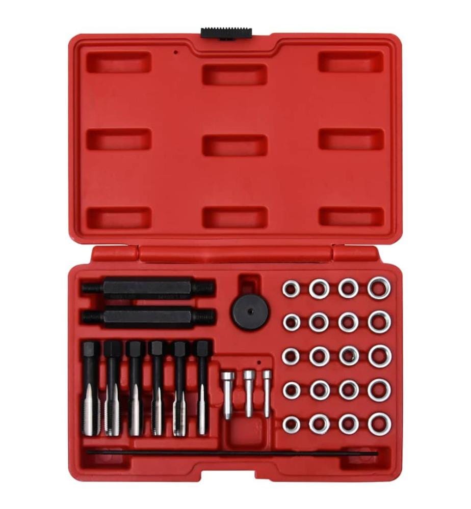 33-tlg. Glühkerzengewinde-Reparatur-Werkzeugsatz M8 M10 M12