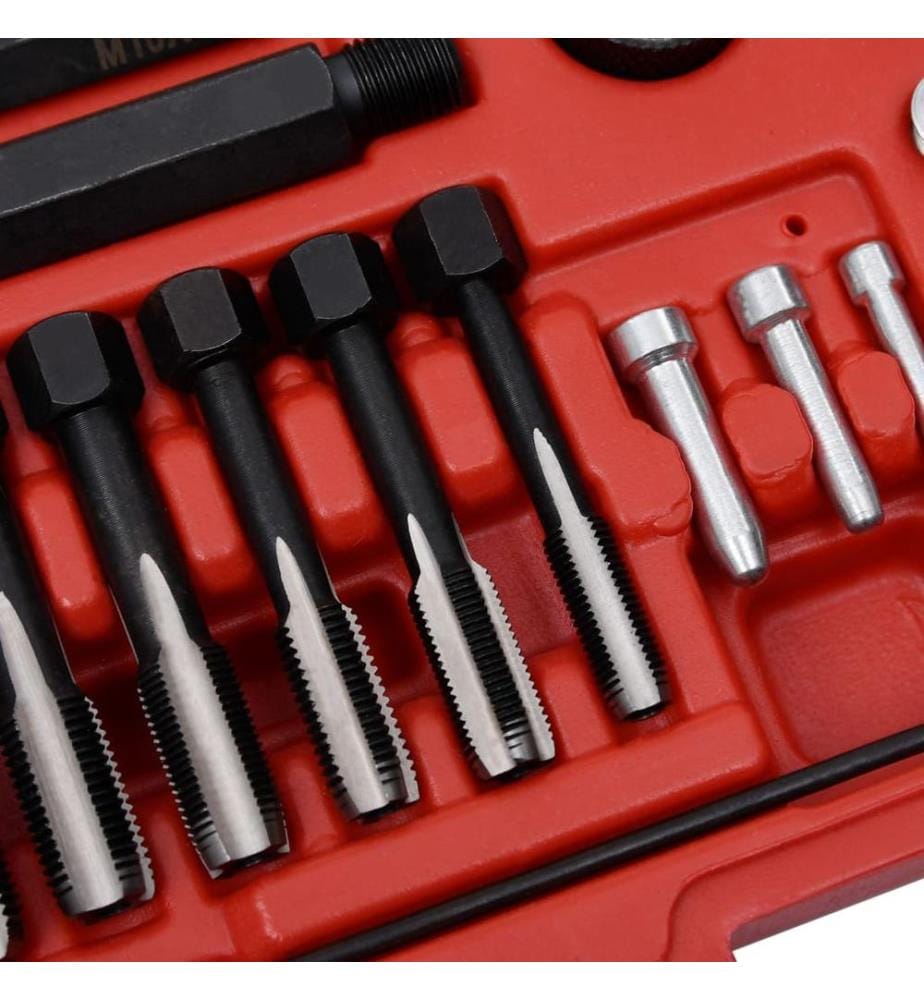 33-tlg. Glühkerzengewinde-Reparatur-Werkzeugsatz M8 M10 M12