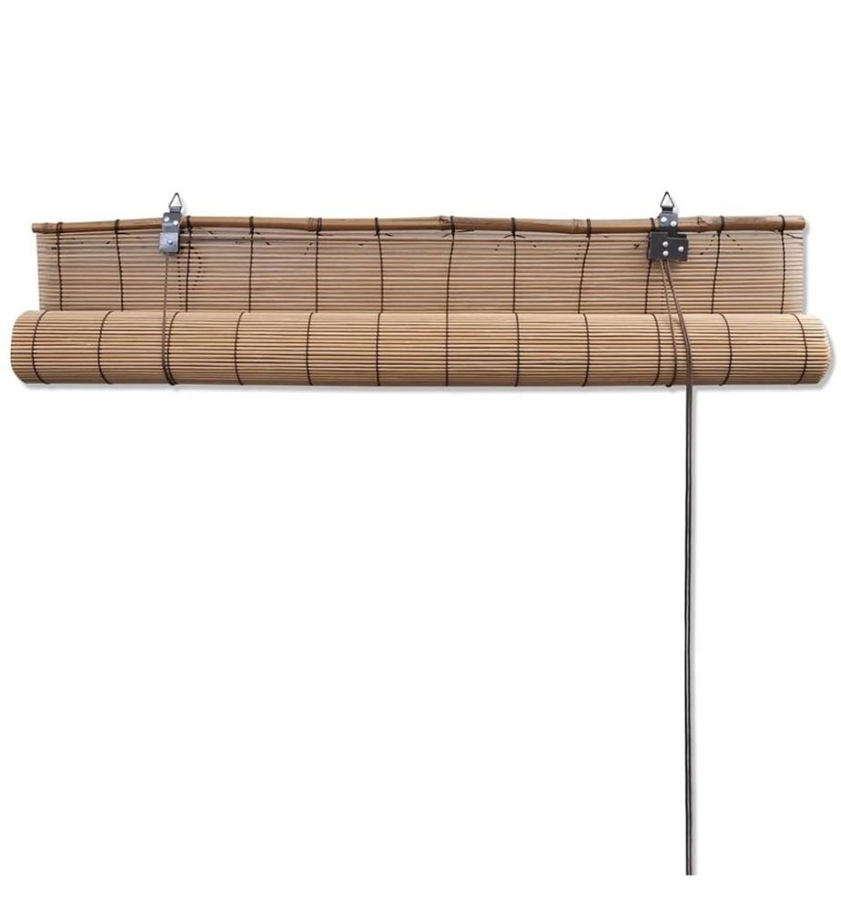Store roulant Bambou Marron 140x160 cm