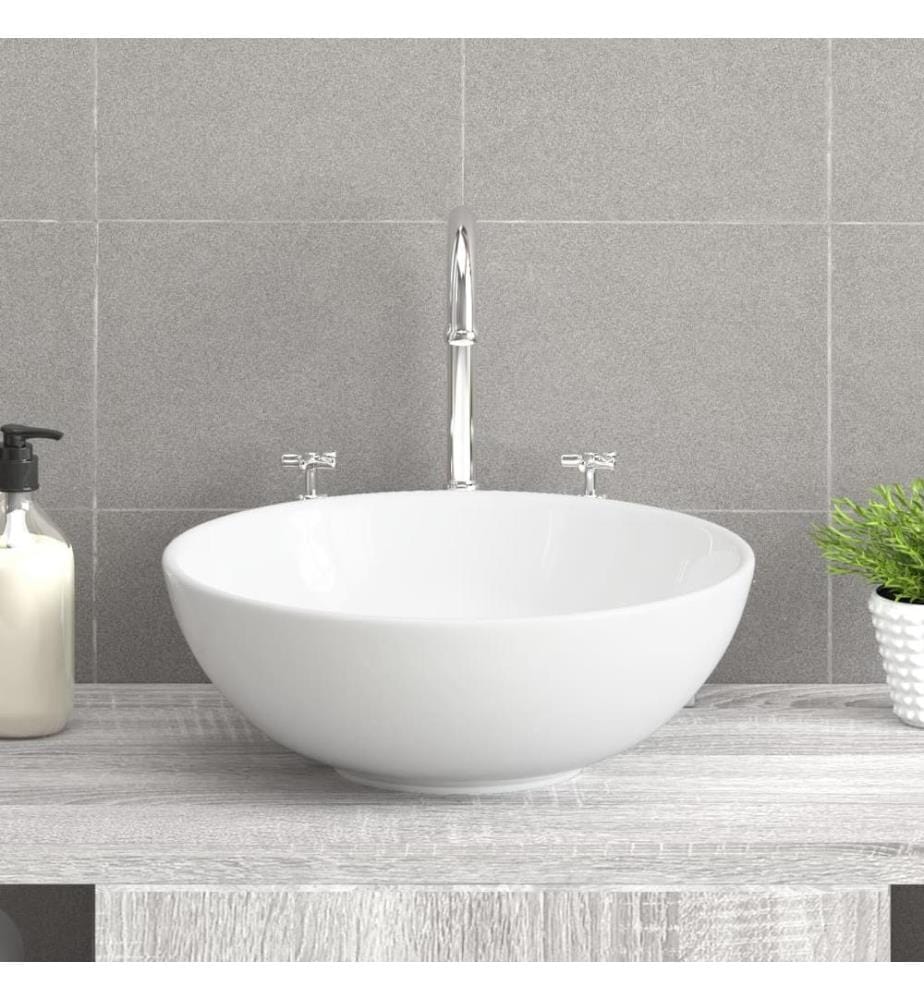 Waschbecken Weiss 28x28x10 cm Keramik