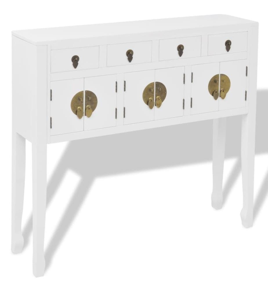 Sideboard im chinesischen Stil Massivholz Weiss