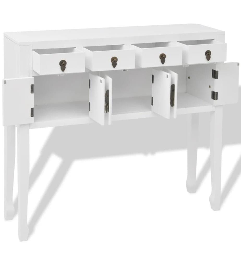 Sideboard im chinesischen Stil Massivholz Weiss