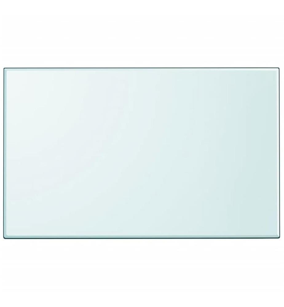 Tischplatte aus gehärtetem Glas rechteckig 1000x620 mm