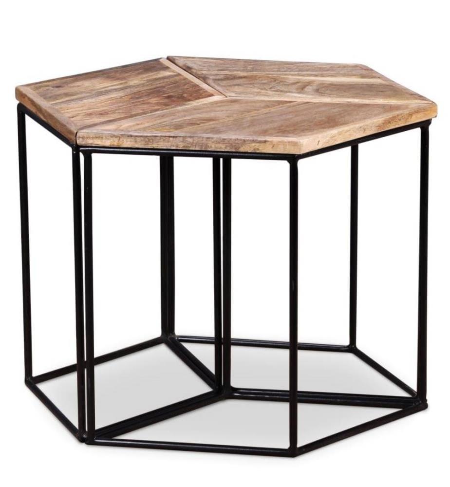 Couchtisch Massivholz Mango 56x48x40 cm