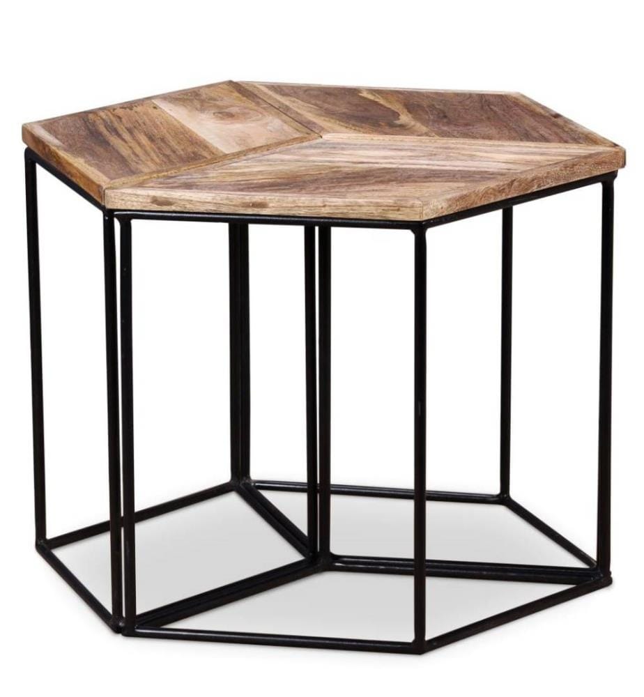 Couchtisch Massivholz Mango 56x48x40 cm
