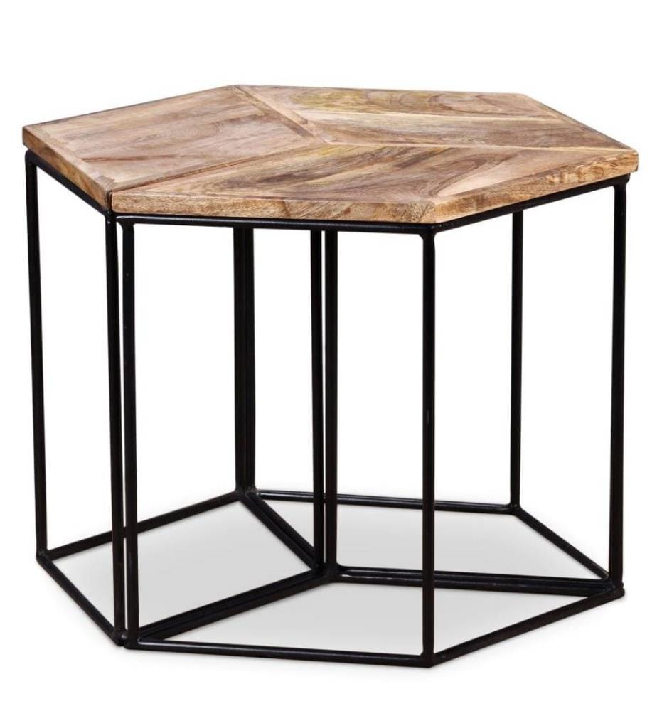 Couchtisch Massivholz Mango 56x48x40 cm