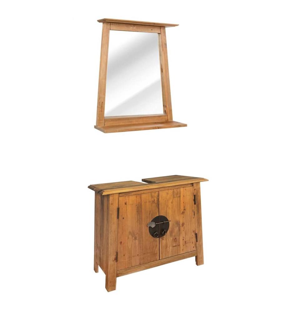 Mobilier de salle de bain Bois de pin massif
