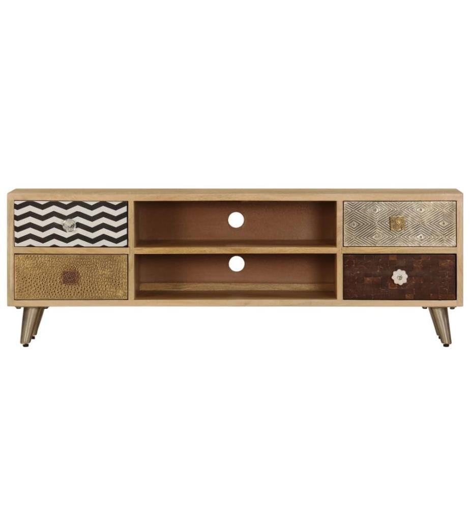 TV-Schrank 120x30x40 cm Massivholz Mango
