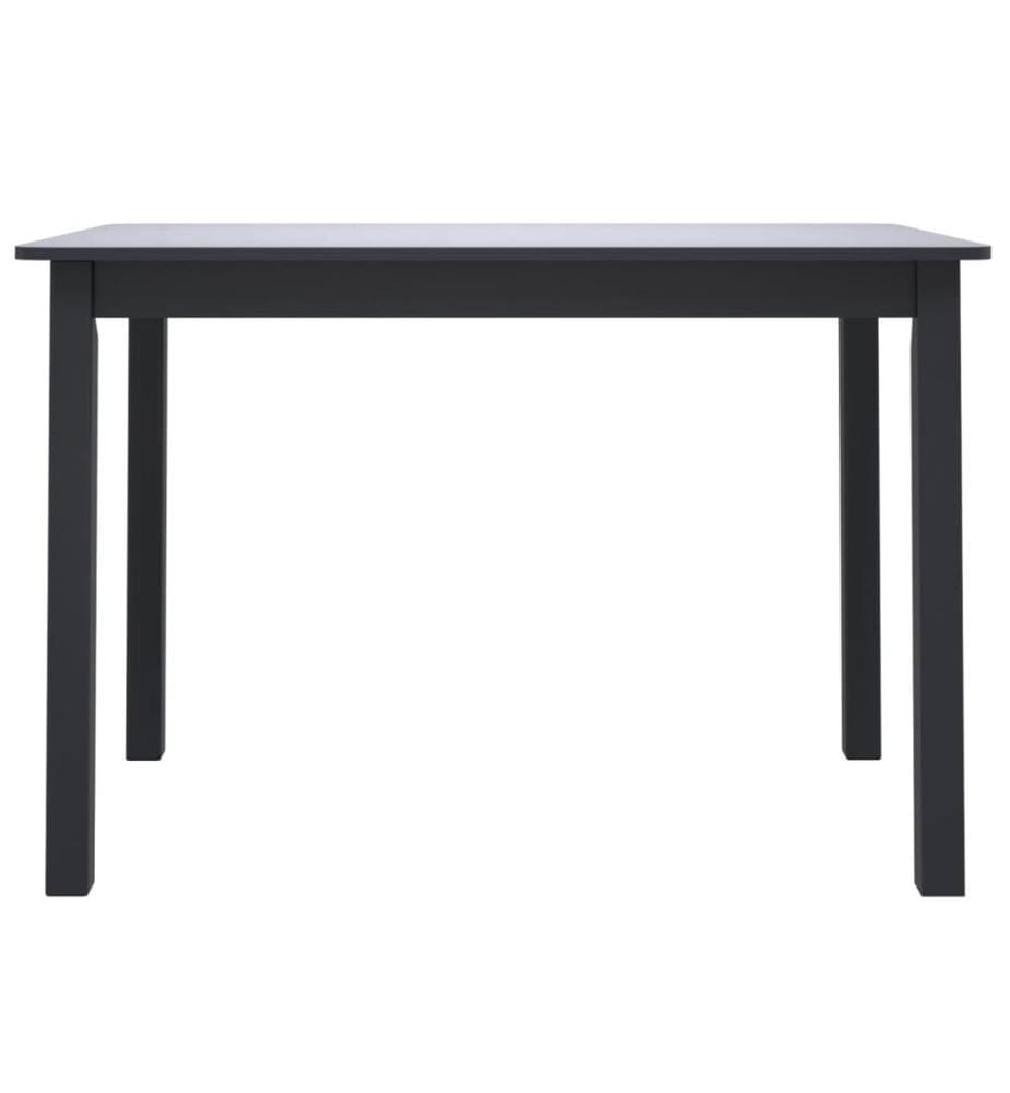 Esstisch Schwarz 114x71x75 cm Gummiholz Massiv