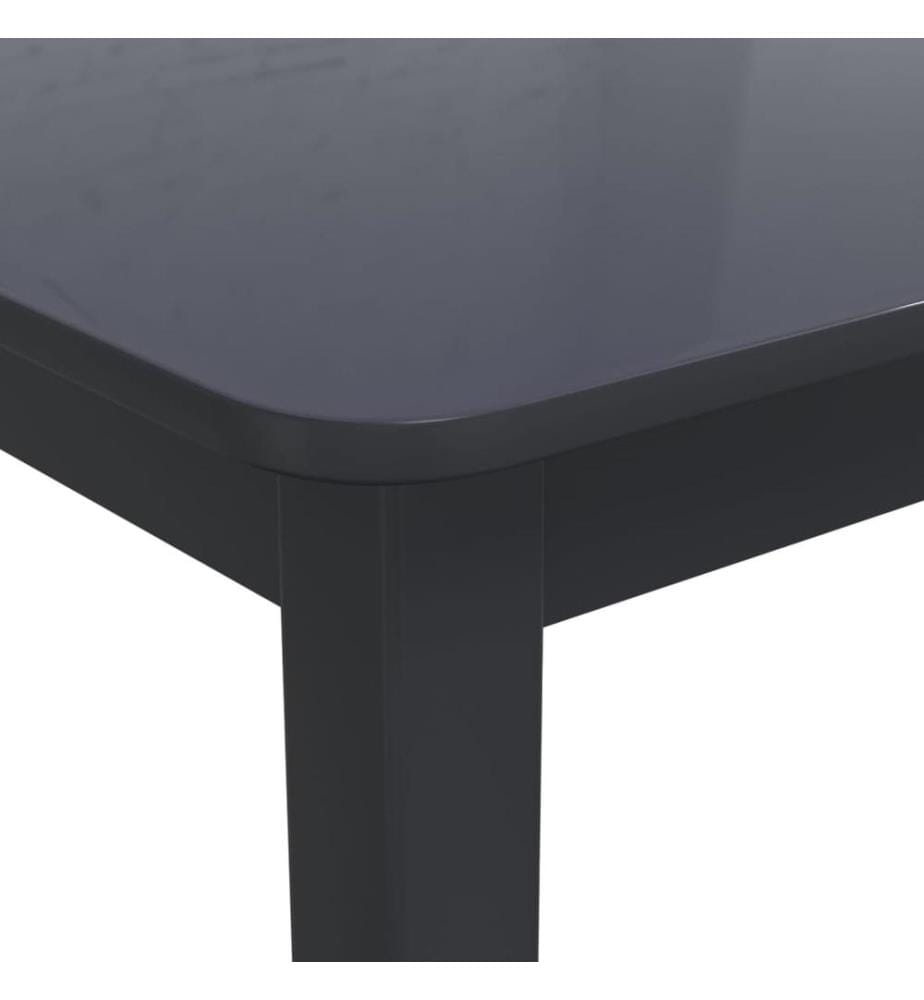Esstisch Schwarz 114x71x75 cm Gummiholz Massiv