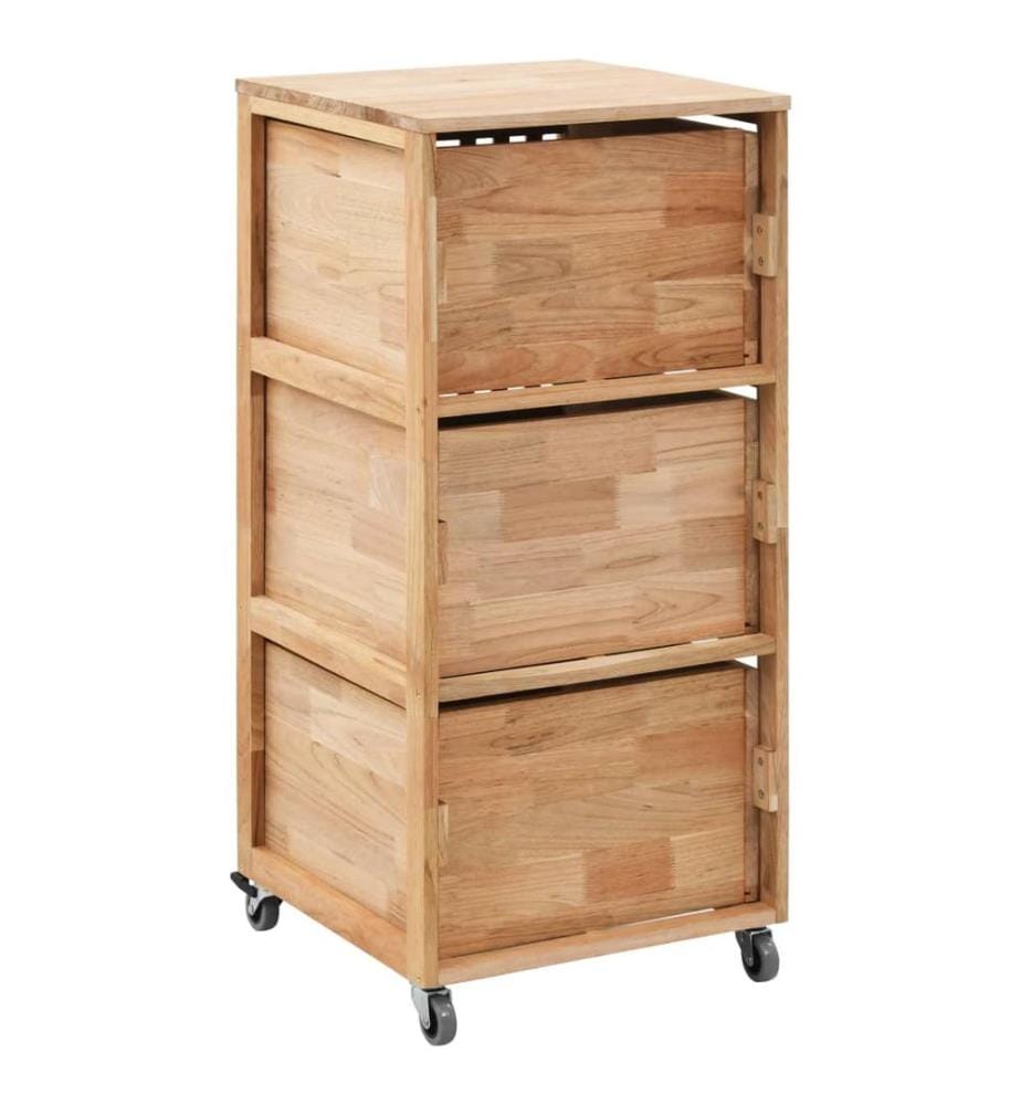 Armoire de salle de bains 41x41x91 cm Bois de noyer massif