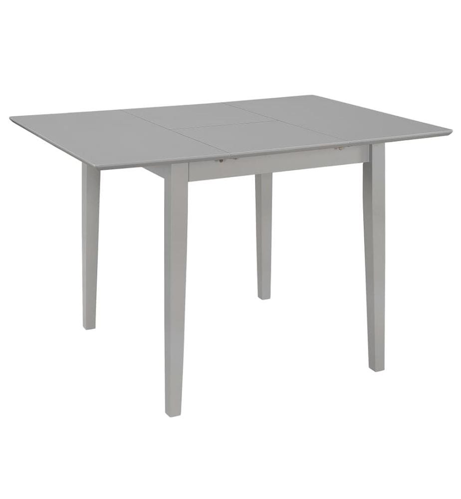 Ausziehbarer Esstisch Grau (80-120)x80x74 cm MDF