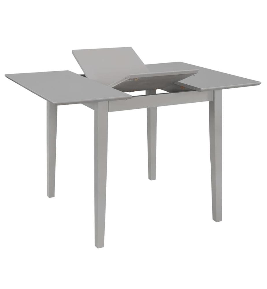 Ausziehbarer Esstisch Grau (80-120)x80x74 cm MDF