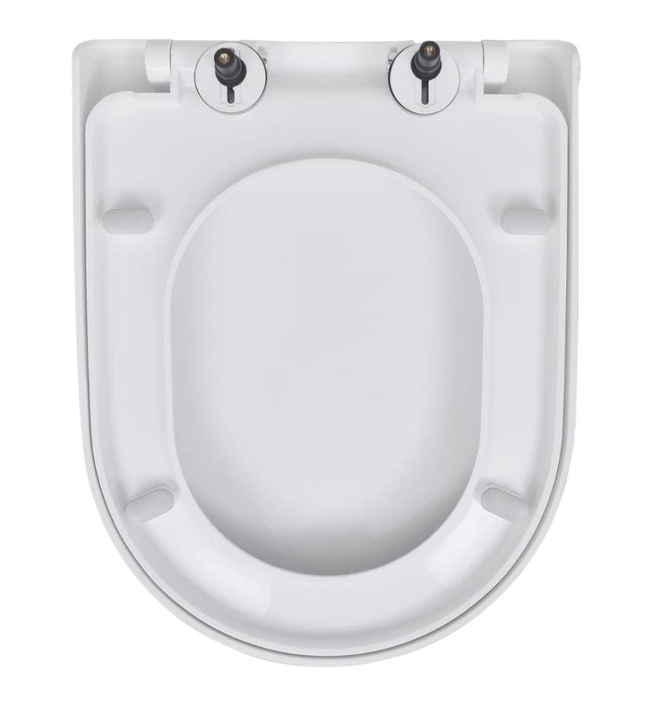 Toilettensitze mit Absenkautomatik 2 Stk. Kunststoff Weiss