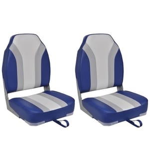 Chaises pliables de bateau lot de 2 Haut dossier