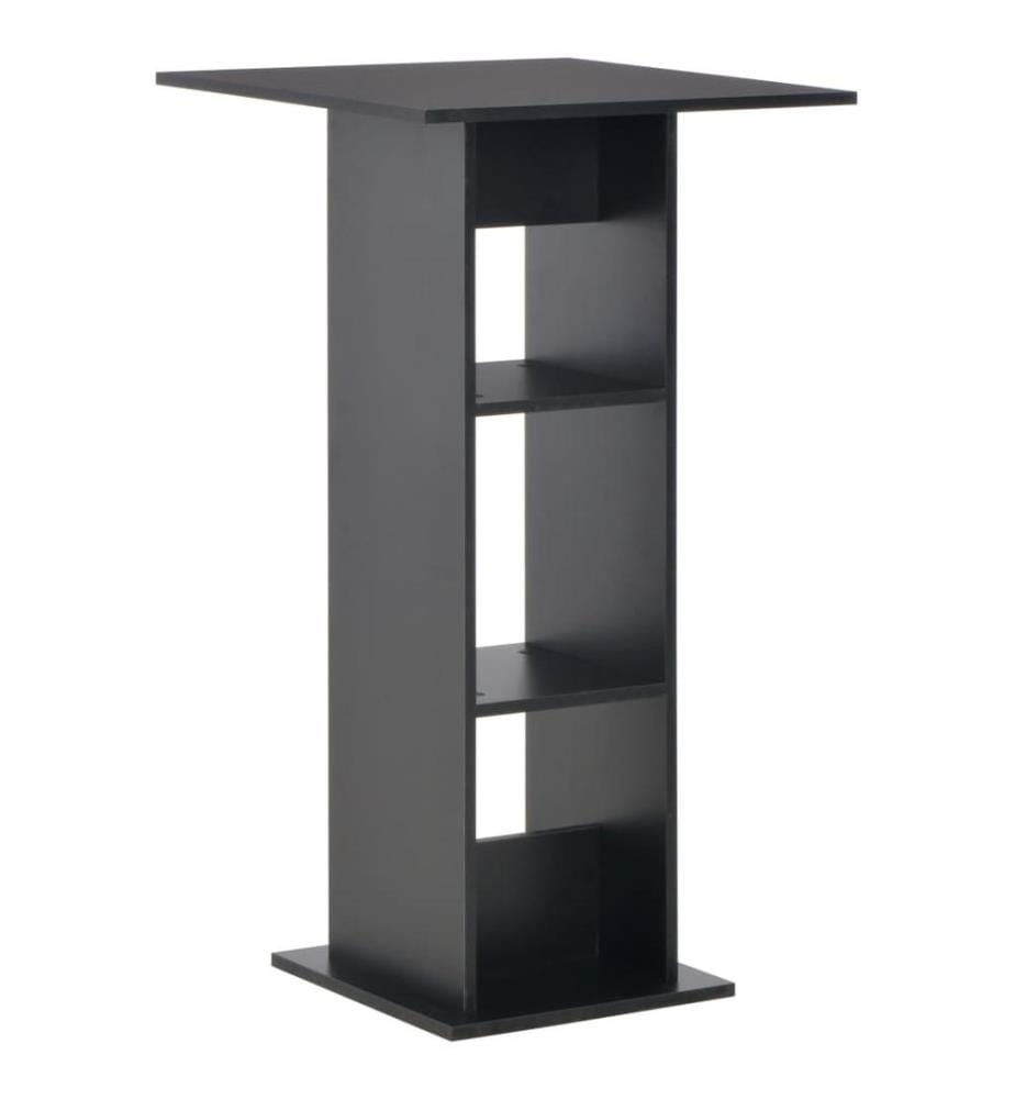 Bartisch Schwarz 60x60x110 cm