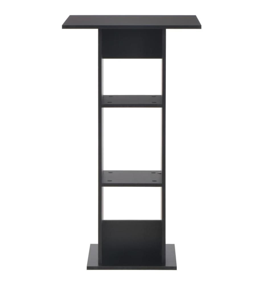 Bartisch Schwarz 60x60x110 cm