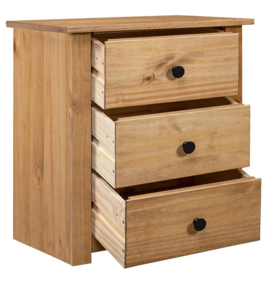 Nachtschrank 46x40x57 cm Kiefernholz Panama