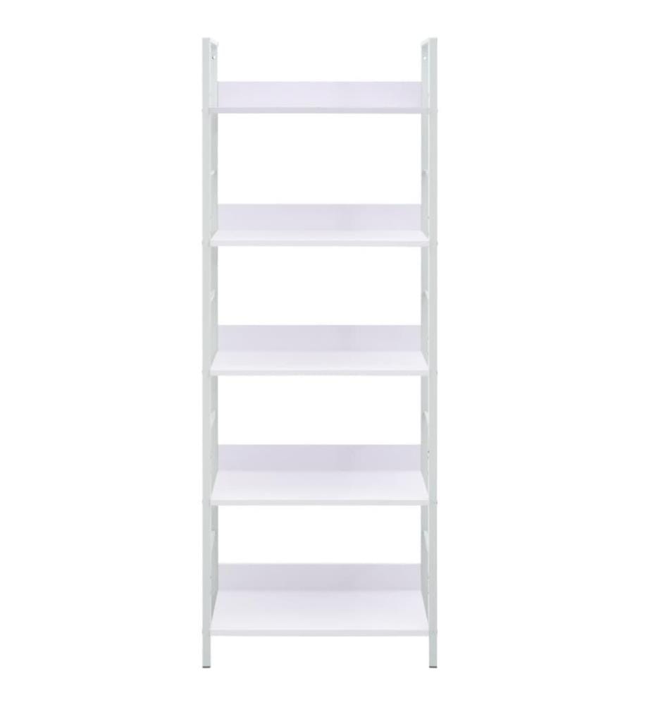 Bücherregal 5 Regalböden Weiss 60x27,6x158,5 cm Holzwerkstoff