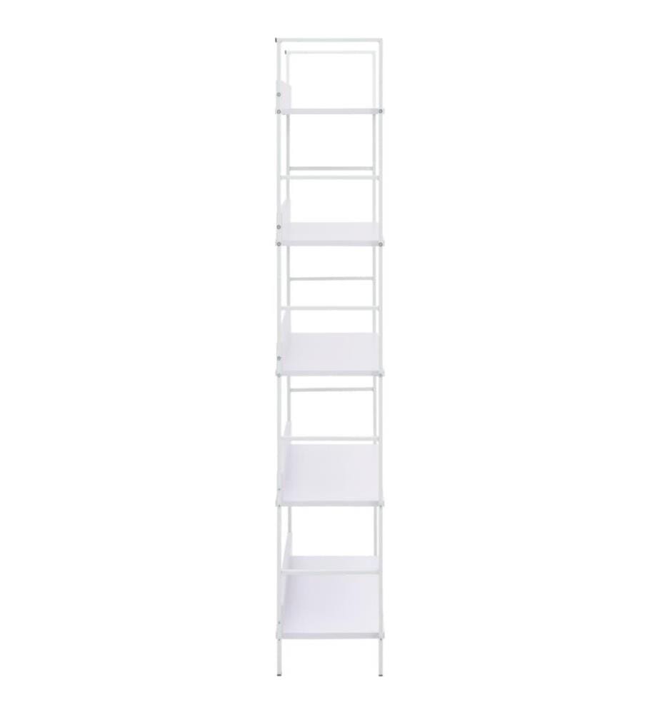 Bücherregal 5 Regalböden Weiss 60x27,6x158,5 cm Holzwerkstoff