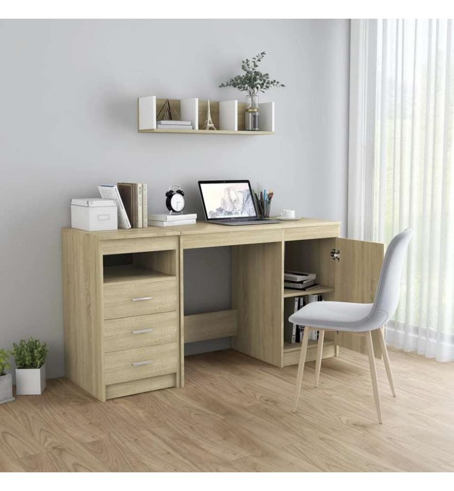 Schreibtisch Sonoma-Eiche 140x50x76 cm Holzwerkstoff
