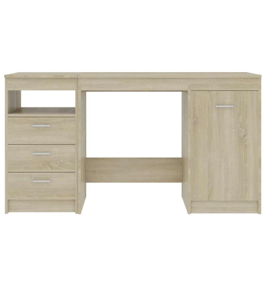 Schreibtisch Sonoma-Eiche 140x50x76 cm Holzwerkstoff