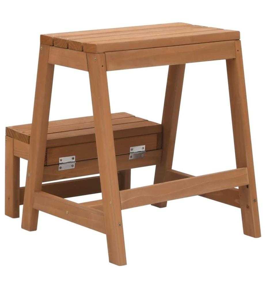 Klappbarer Tritthocker Massivholz Tanne