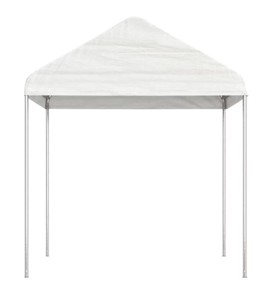 Belvédère avec toit blanc 4,46x2,28x2,69 m polyéthylène