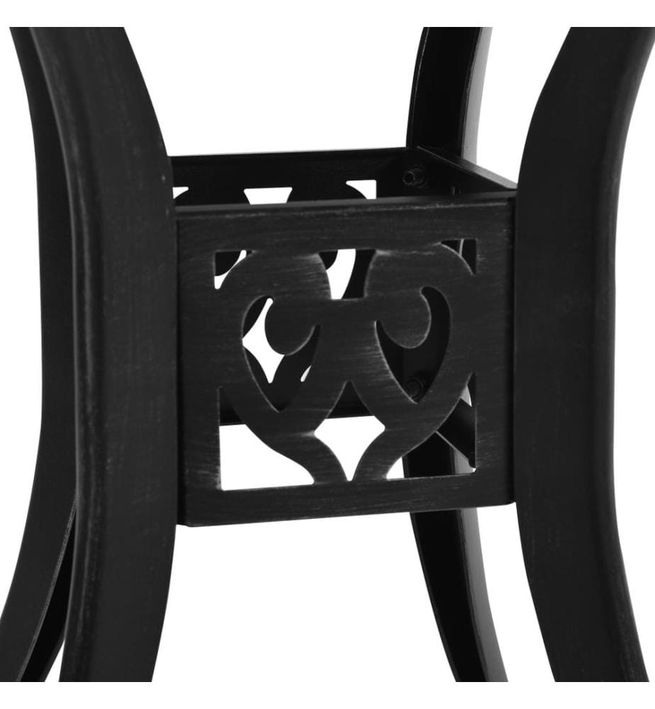 Gartentisch Schwarz 78x78x72 cm Aluminiumguss