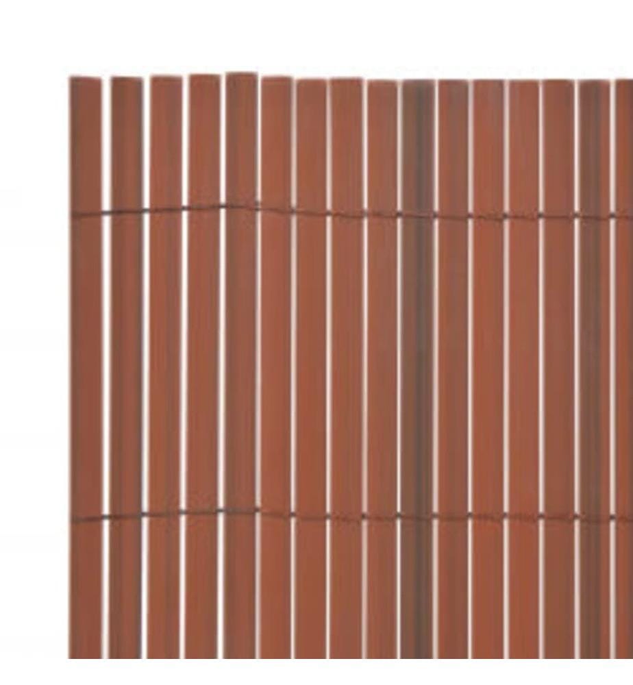 Gartenzaun Doppelseitig 110x500 cm Braun