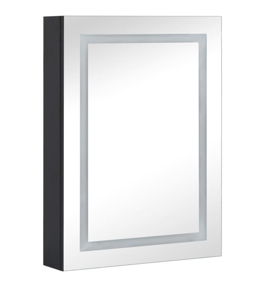 Armoire de salle de bain à miroir LED 50x13x70 cm