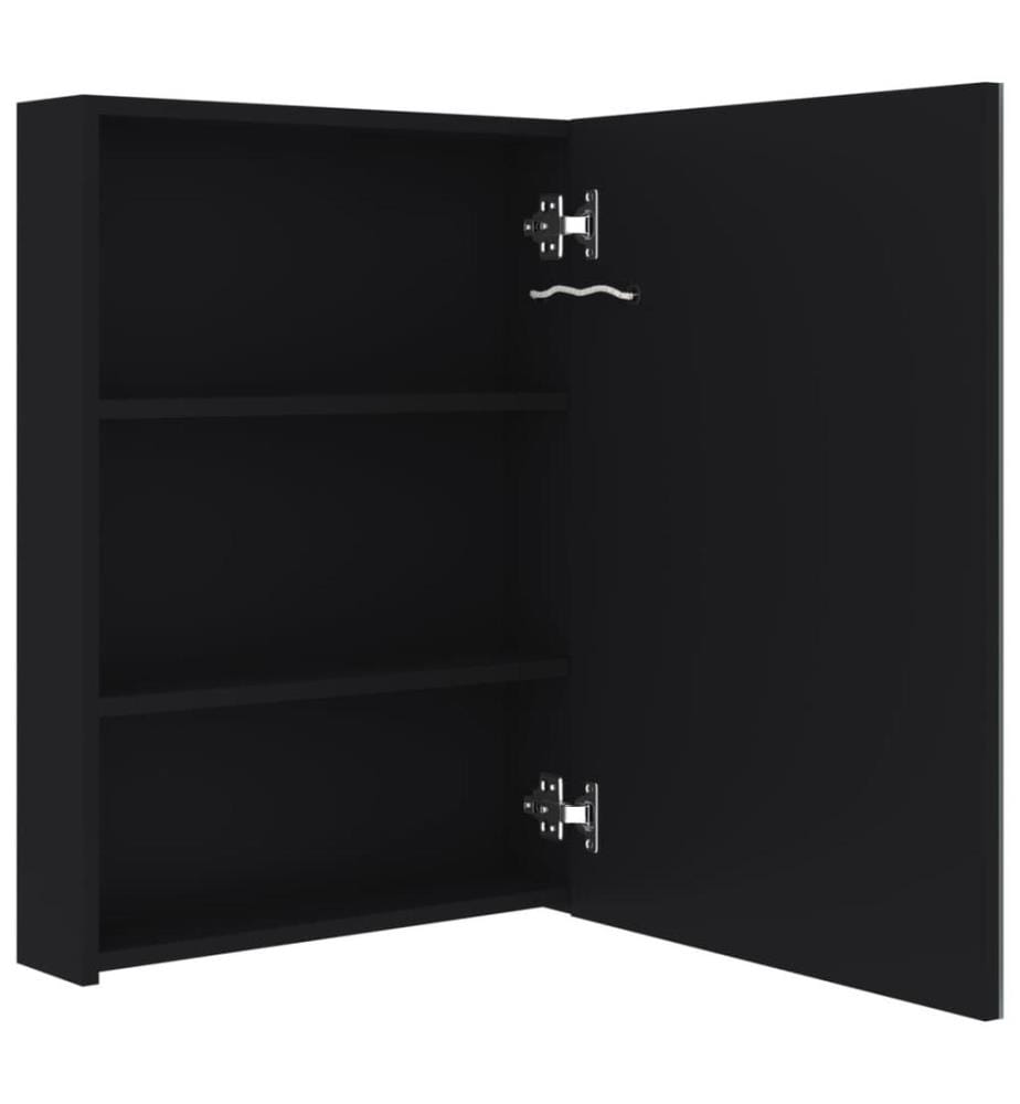 Armoire de salle de bain à miroir LED 50x13x70 cm