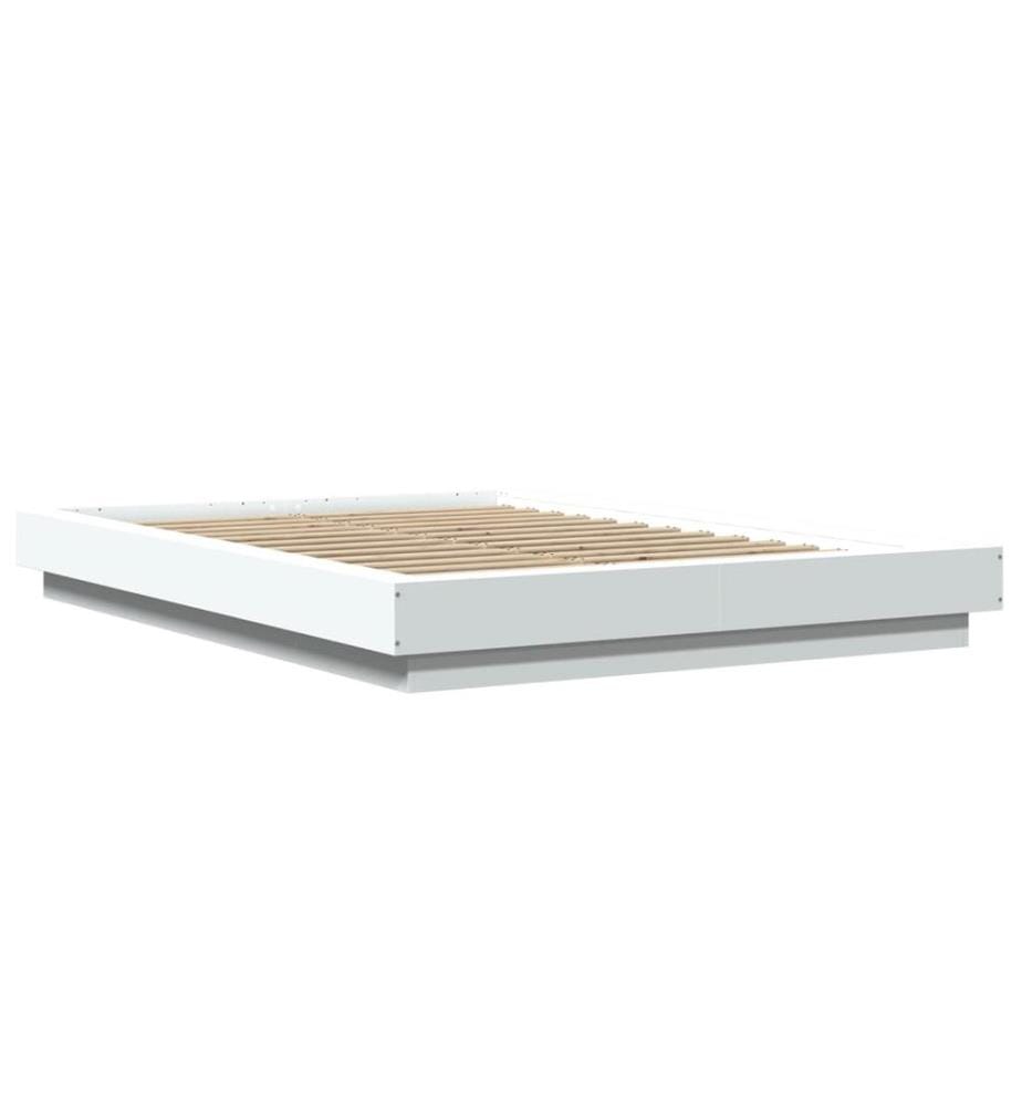 Bettgestell Weiss 140x200 cm Holzwerkstoff