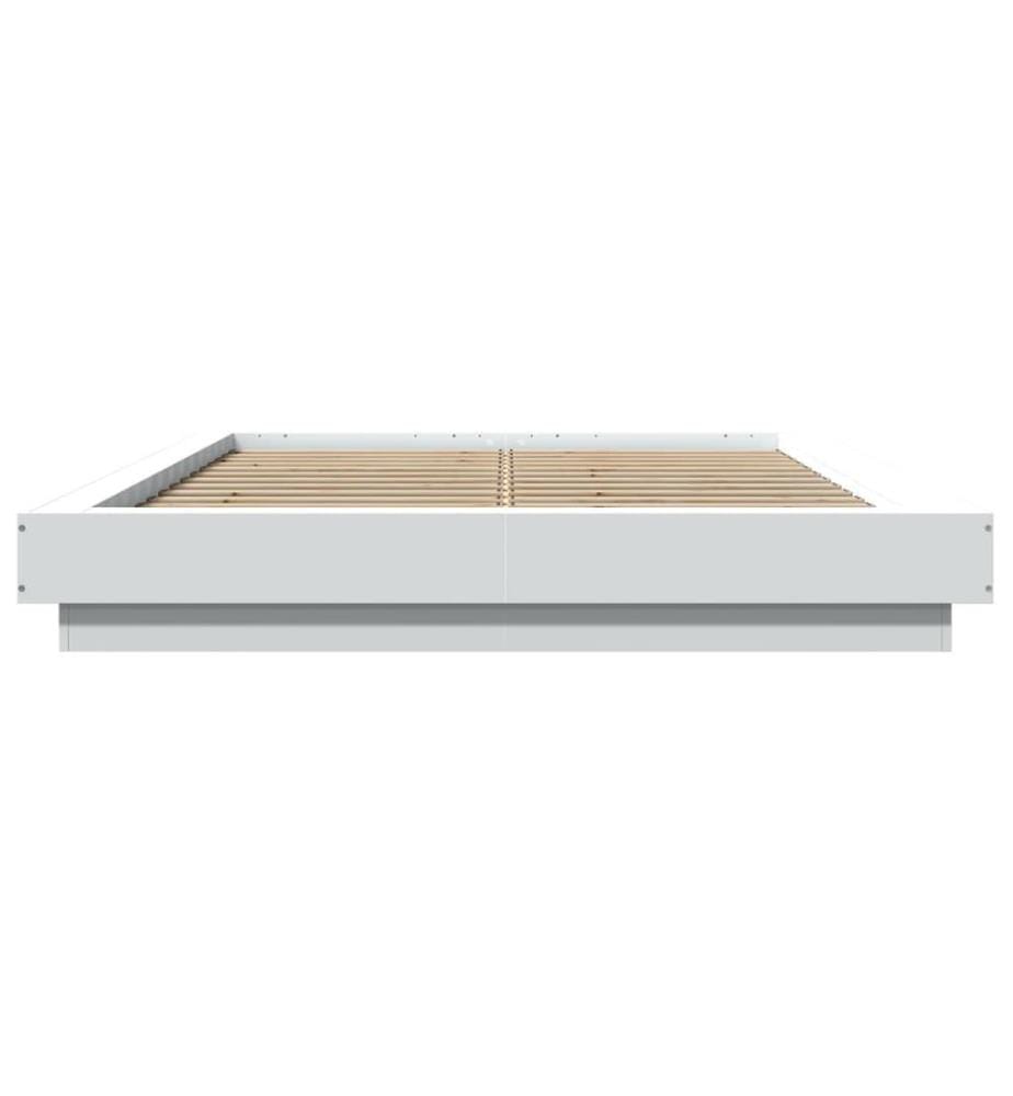 Bettgestell Weiss 140x200 cm Holzwerkstoff