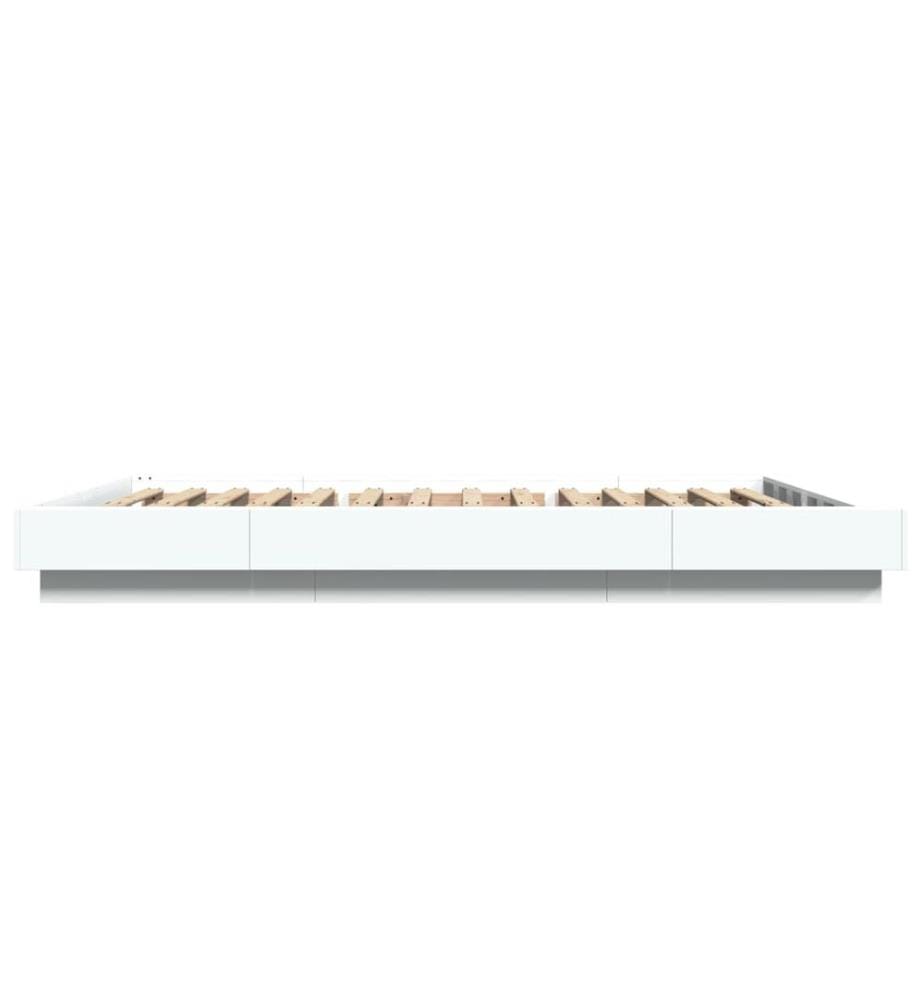 Bettgestell Weiss 140x200 cm Holzwerkstoff