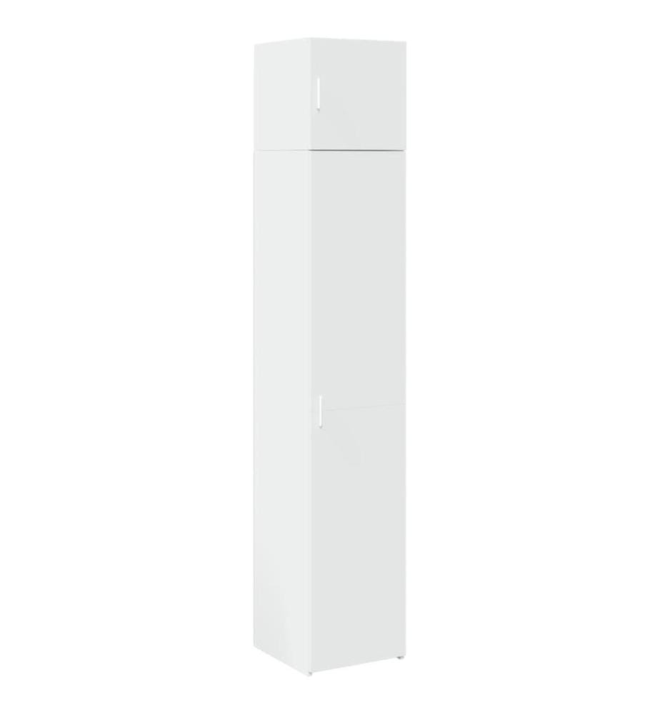 Hochschrank Schmal Weiss 40x42,5x225 cm Holzwerkstoff