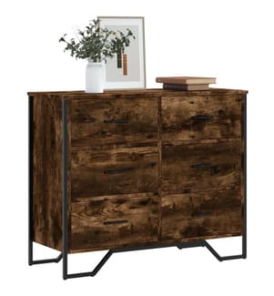 Kommode Räuchereiche 91x35,5x74,5 cm Holzwerkstoff