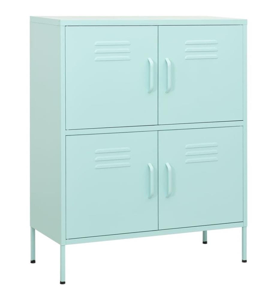 Armoire de rangement Vert menthe 80x35x101,5 cm Acier