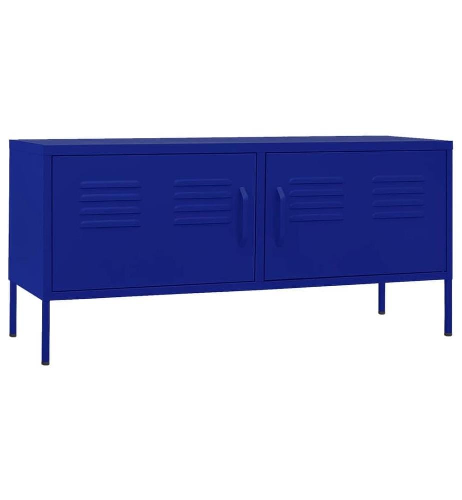 TV-Schrank Marineblau 105x35x50 cm Stahl