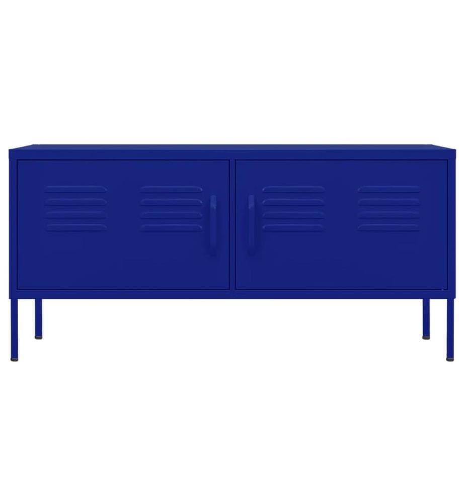 TV-Schrank Marineblau 105x35x50 cm Stahl
